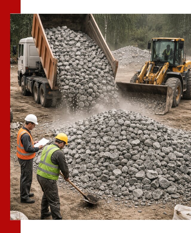 Гранитный щебень фракция 70-150 доставка в Кургане