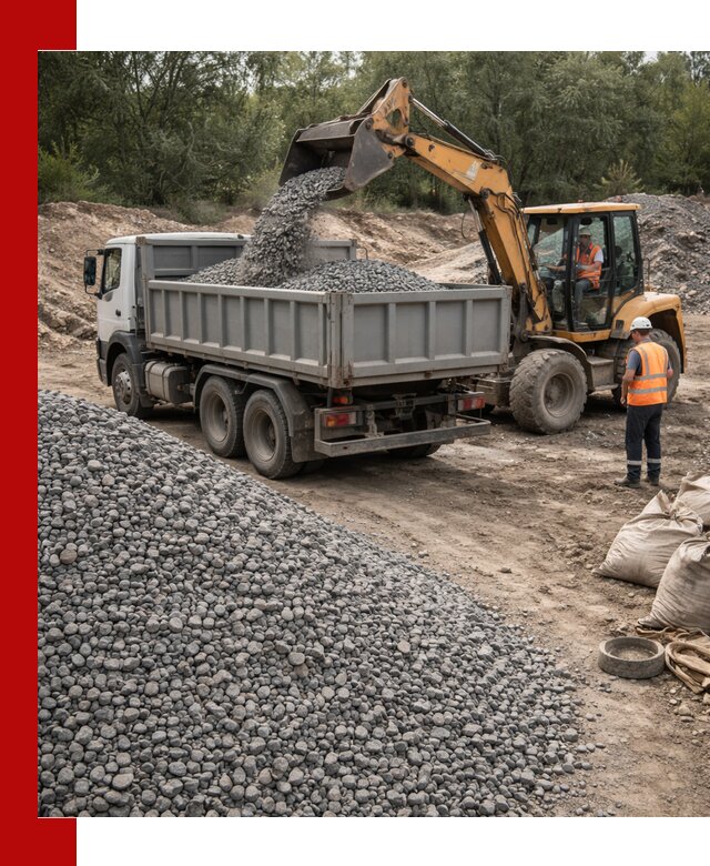 Доставка гравийного щебня в Кургане оптом и в розницу