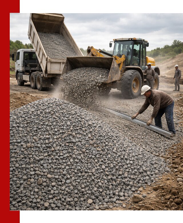 Гравийный щебень фракция 5-20 с доставкой в Кургане