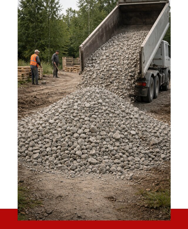 гравийный щебень фракция 70-120 в Кургане от 2526 р. ПРОНЕРУДКрг