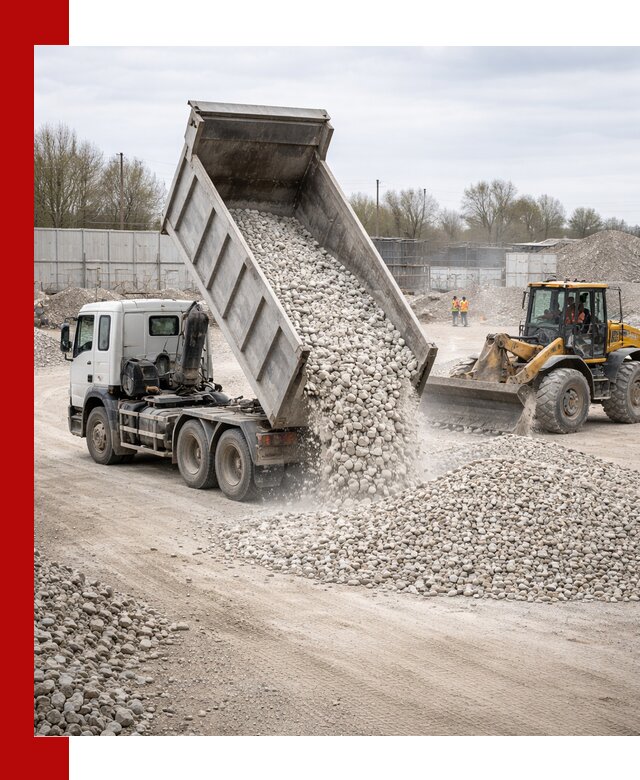 Доставка и продажа известнякового щебня в Кургане