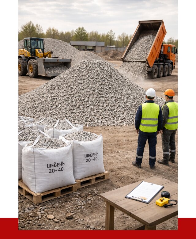 Известняковый щебень 20-40 в Кургане от 2165 р. ПРОНЕРУДКрг