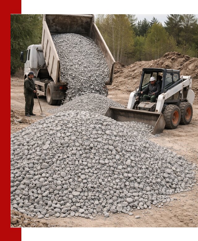 Доставка доломитового щебня в Кургане напрямую от карьера