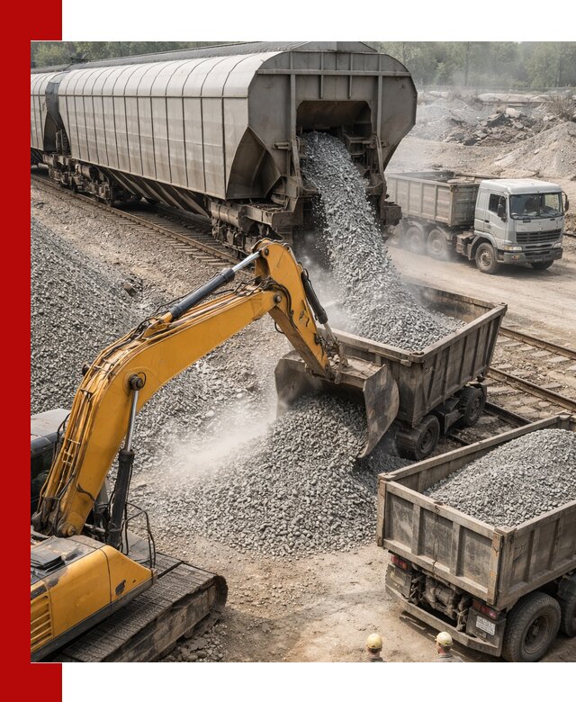 Доставка железнодорожного щебня в Кургане крупными партиями быстрого отгруза