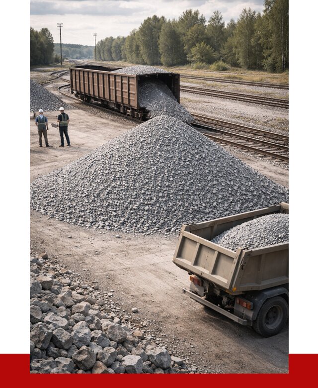 Железнодорожный щебень 20-60 в Кургане от 1753 р. | ПРОНЕРУДКрг