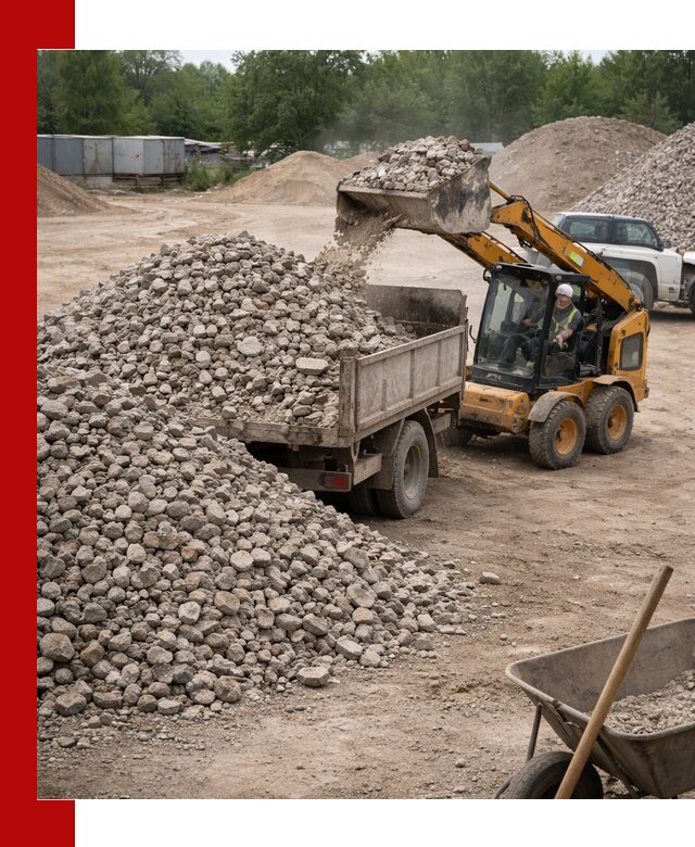 Доставка вторичного щебня в Кургане для строительных работ