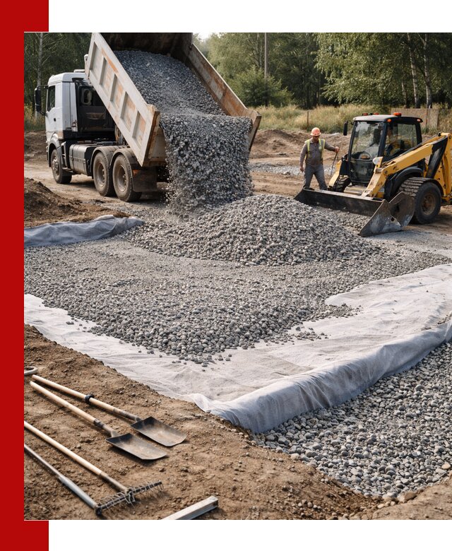 Щебень для фундамента с доставкой в Кургане