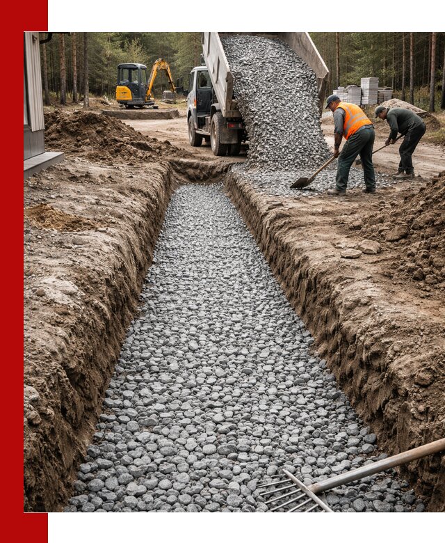 Щебень для дренажа с доставкой в Кургане высокого качества
