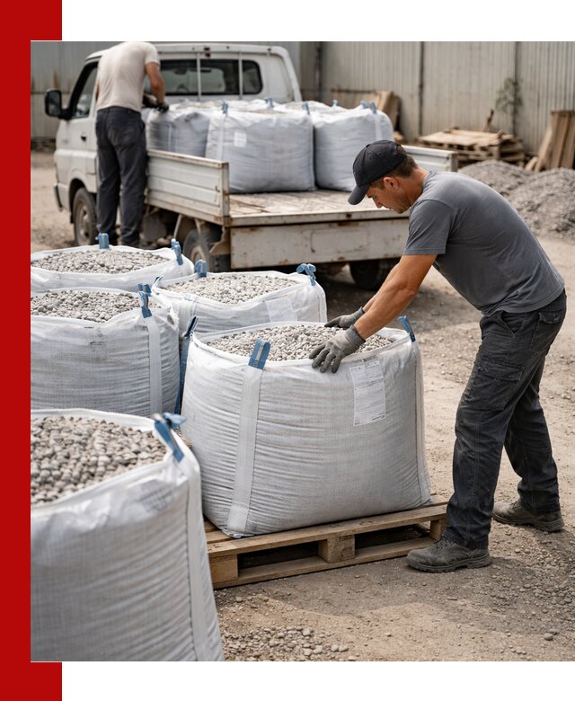Доставка щебня в мешках по выгодным ценам в Кургане