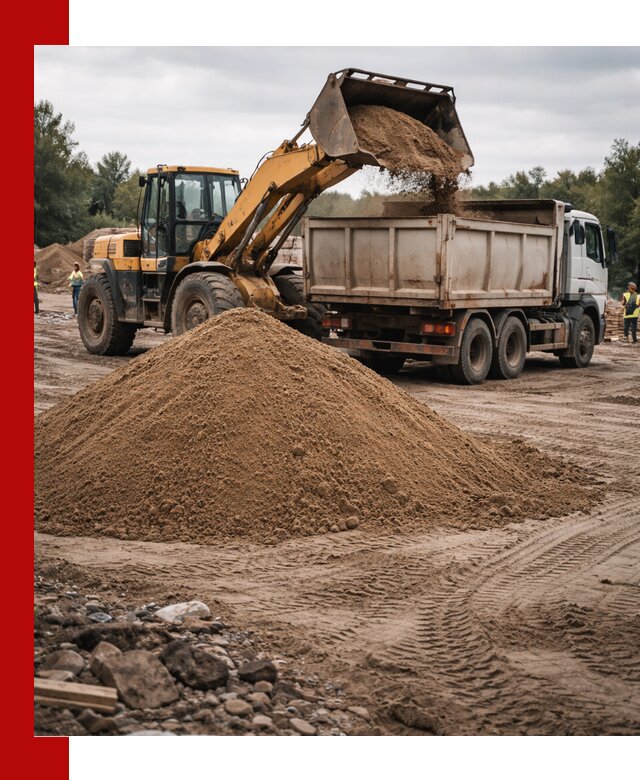 Доставка речного песка навалом в Кургане быстро и выгодно