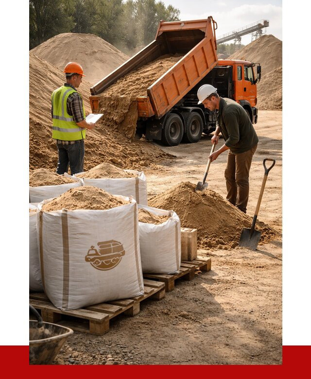 Строительный песок в Кургане от 2268 р. с доставкой, ПРОНЕРУДКрг