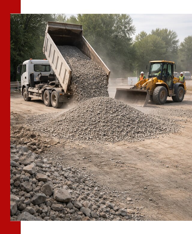 Гравий фракция 5–20 доставка в Кургане оптом и в розницу
