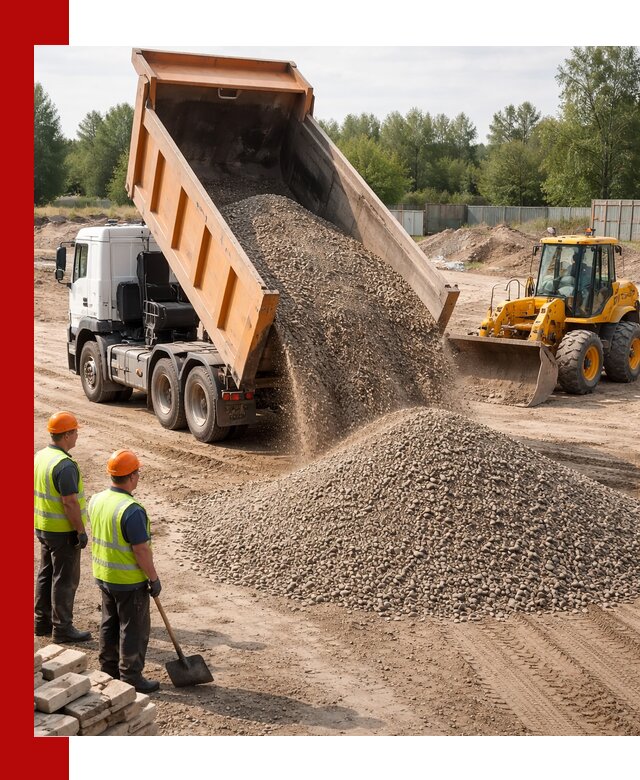 Доставка щебёночно-песчаной смеси ЩПС С7 в Кургане