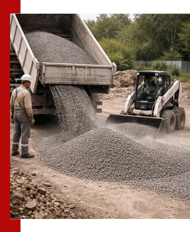 Доставка гравийного отсева 0-5 в Кургане оптом и в розницу