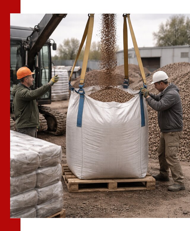 Керамзит в биг-бегах с доставкой в Кургане