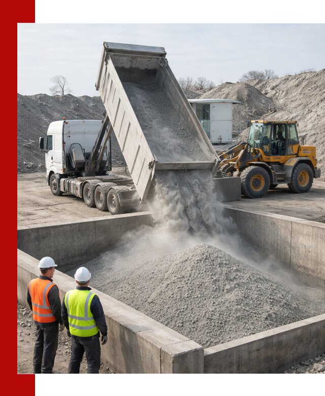 Доставка цемента навалом в Кургане крупными партиями