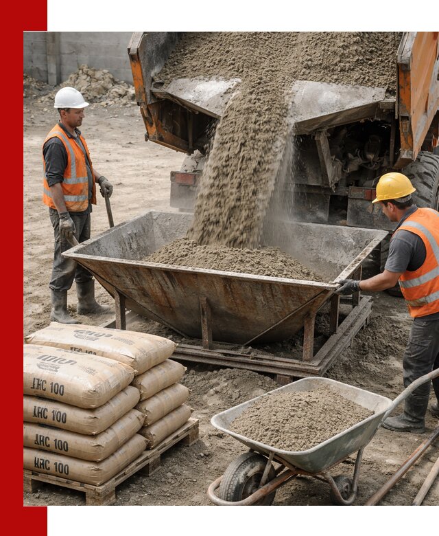 Доставка цементно-песчаной смеси М100 в Кургане