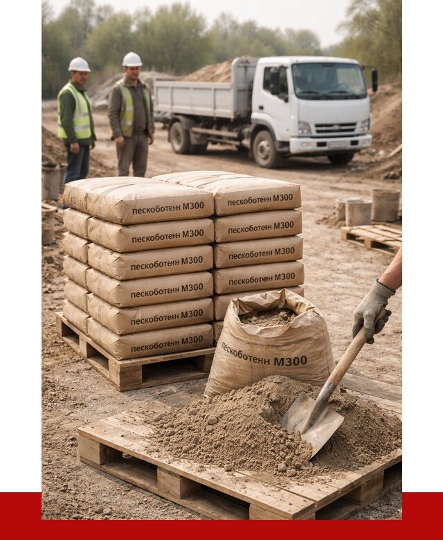 Пескобетон М300 в Кургане с доставкой от 4794 р. за куб | ПРОНЕРУДКрг