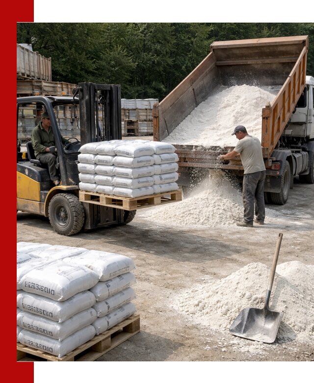 Доставка строительной извести оптом и в розницу в Кургане