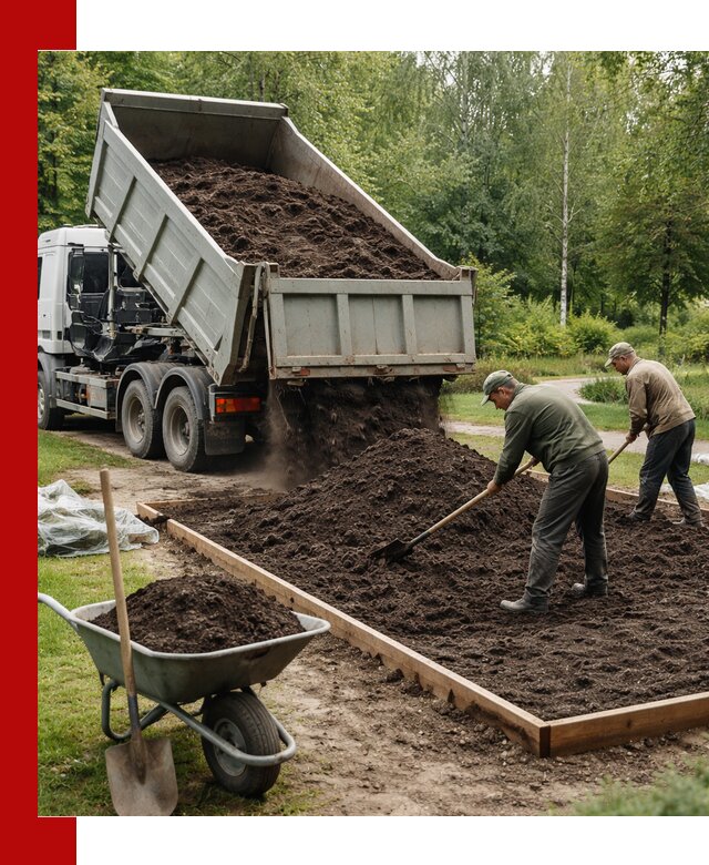 Доставка грунта для озеленения и благоустройства в Кургане