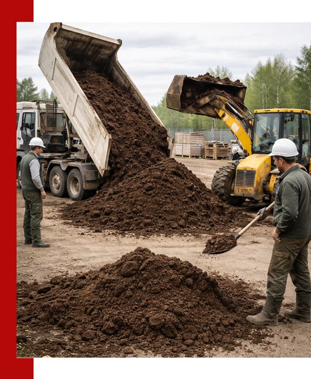 Доставка торфа оптом и в мешках в Кургане