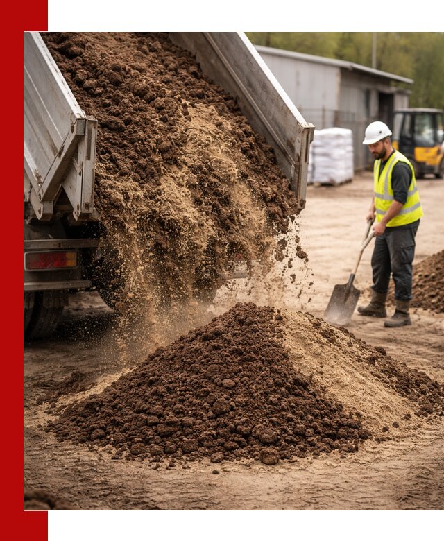 Доставка торфо-песчаной смеси в Кургане для строительства и озеленения