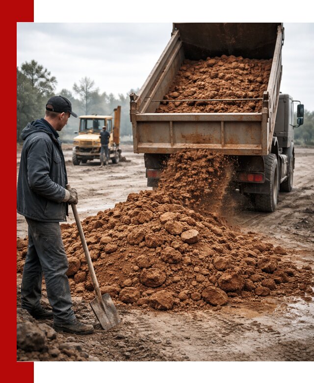 Глина для засыпки в Кургане с доставкой самосвалами
