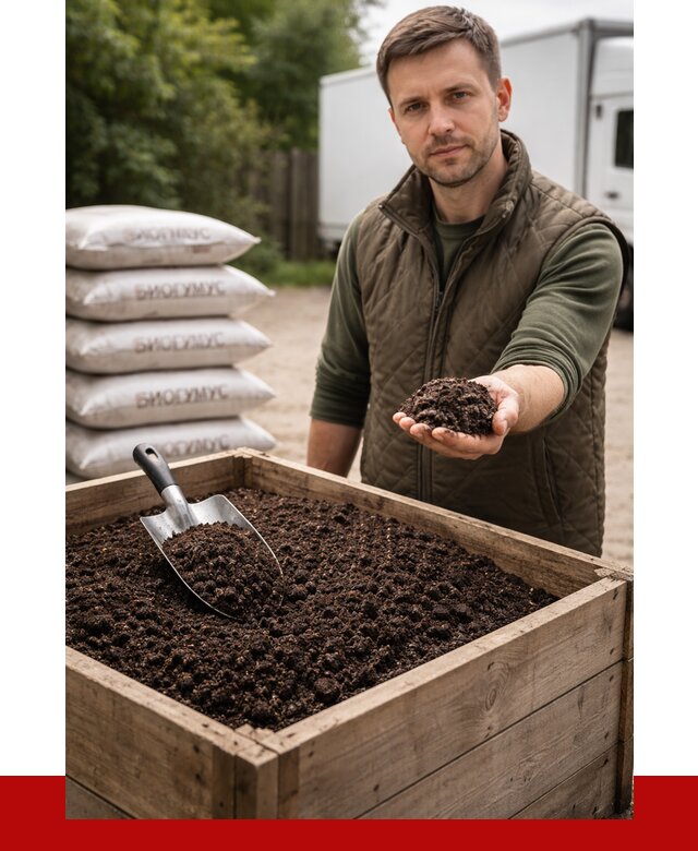 Купить биогумус в Кургане с доставкой от 8763 р. за куб | ПРОНЕРУДКрг