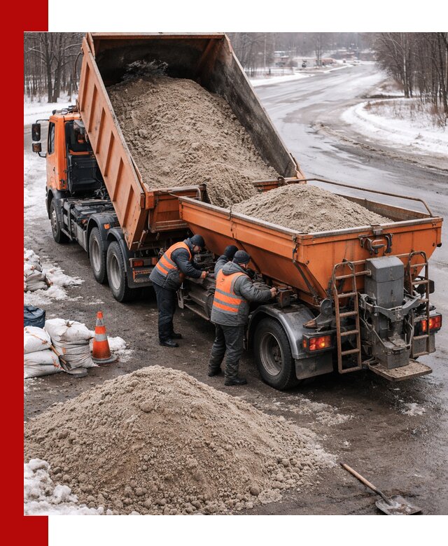Поставка и вывоз пескосоля в Кургане оптом и в розницу