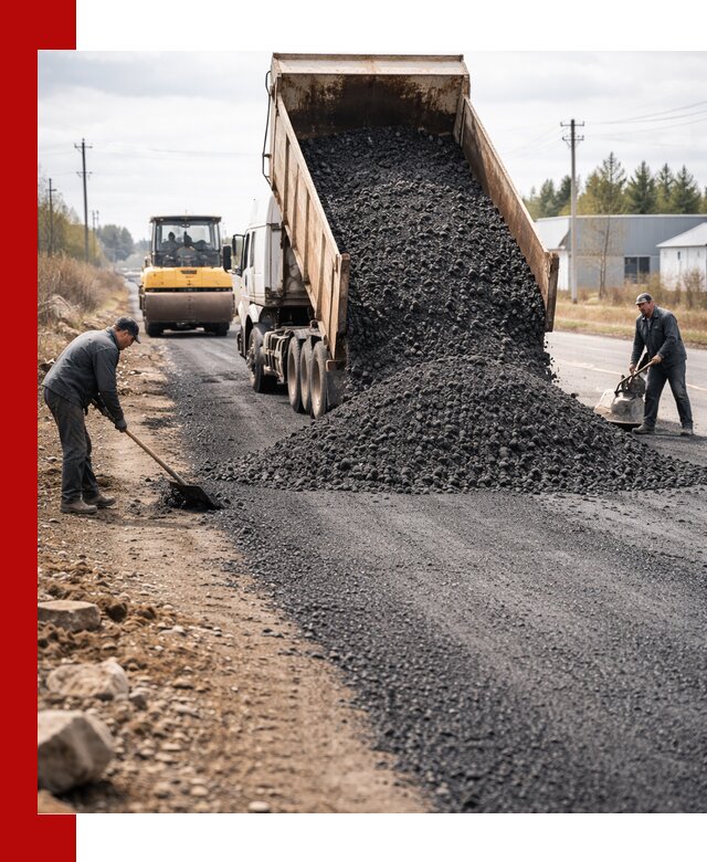 Асфальтовая крошка для дорог в Кургане — поставка и доставка