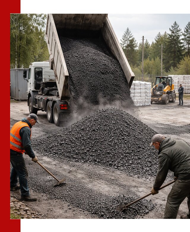 Доставка и продажа асфальтного гранулята в Кургане