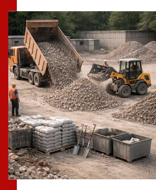 Вторичные материалы для отсыпки в Кургане — поставка и доставка