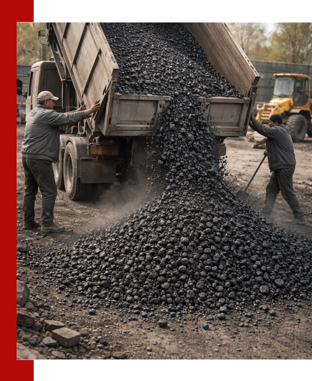 Доставка угля семечка самосвалами в Кургане