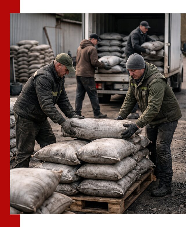 Доставка угля в мешках по выгодным ценам в Кургане