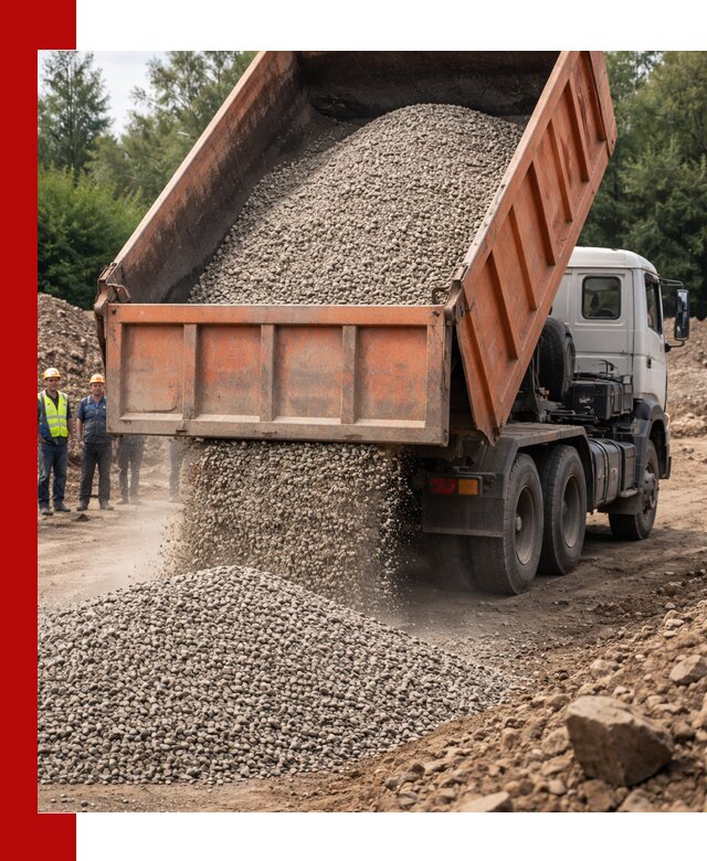 Доставка сыпучих материалов самосвалом в Кургане быстро и надежно