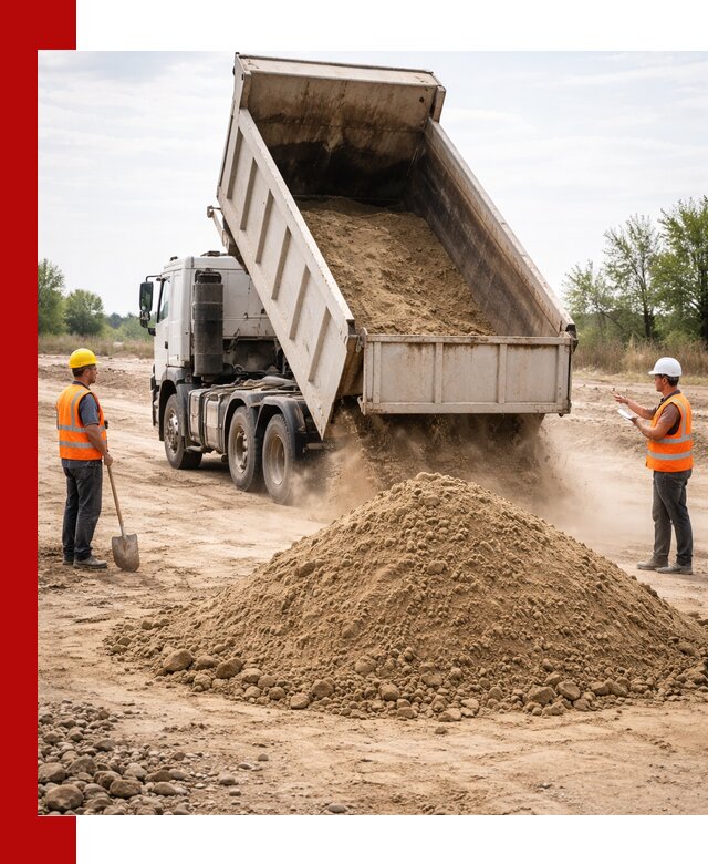 Доставка самосвалом 15 кубов в Кургане за город и по городу