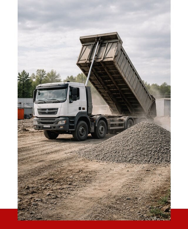 Доставка самосвалом 40 кубов в Кургане от 9278 р. | ПРОНЕРУДКрг