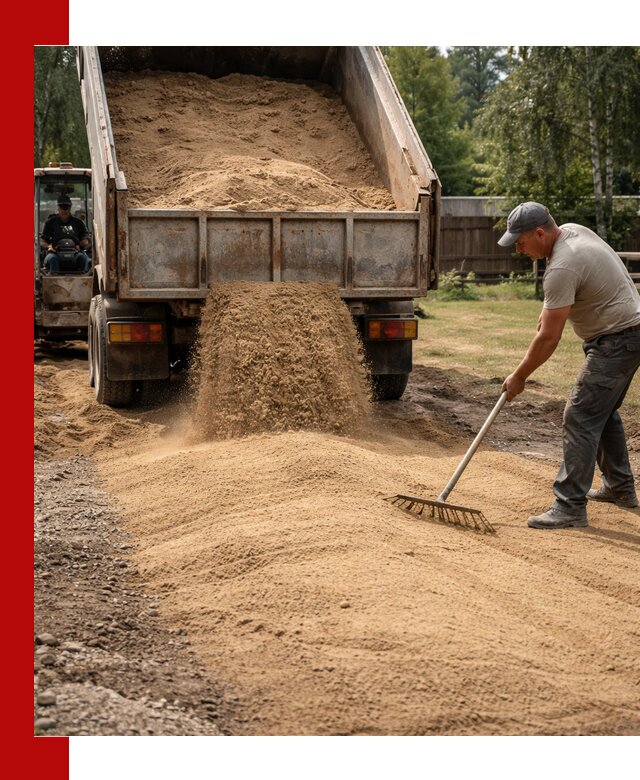 Отсыпка участка песком в Кургане быстро и качественно