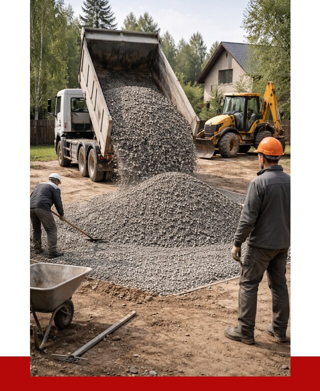 Отсыпка участка щебнем в Кургане от 6701 р. ПРОНЕРУДКрг