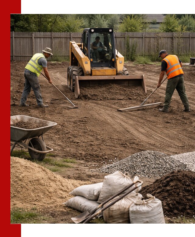 Выравнивание участка под строительство и благоустройство в Кургане