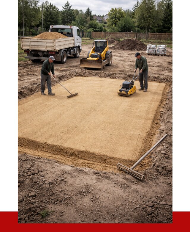 Устройство песчаной подушки в Кургане от 4639 р. ПРОНЕРУДКрг